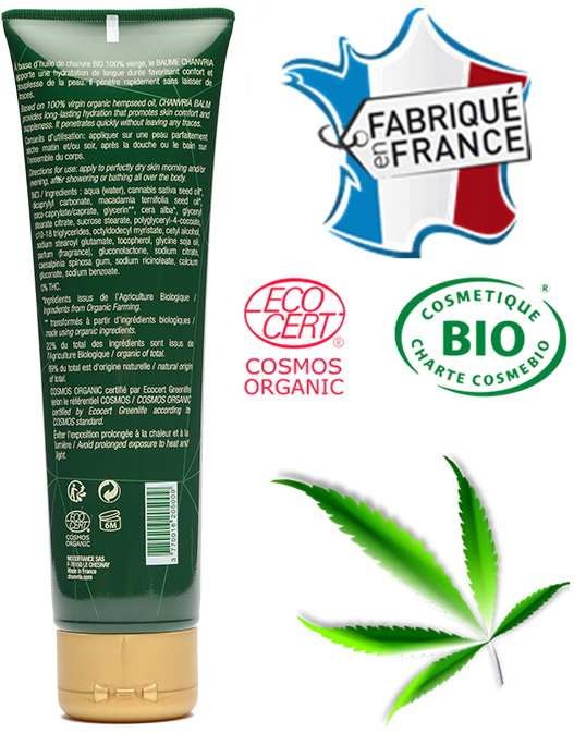 Baume corps chanvre bio – hydratation intense, peau apaisée