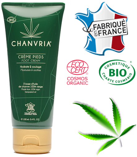 Crème pieds huile de chanvre bio – réparation et confort immédiats