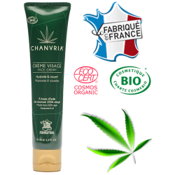Crème visage huile de chanvre bio – hydratation et apaisement naturel