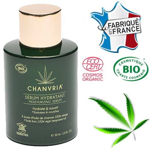 Sérum huile de chanvre bio – hydratation apaisante pour peau sensible