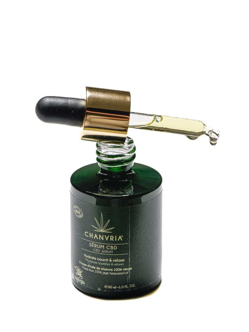 Sérum CBD huile de chanvre bio CHANVRIA – peau apaisée, éclat naturel
