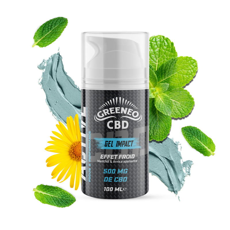 Gel effet froid CBD Greeneo – récupération musculaire rapide et fraîcheur