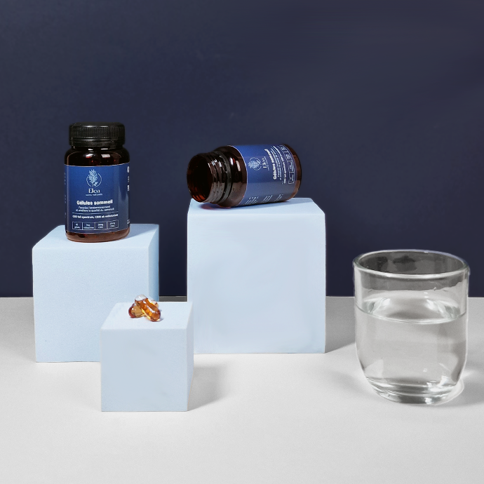 Gélule CBD sommeil ELEA – nuits paisibles, endormissement naturel