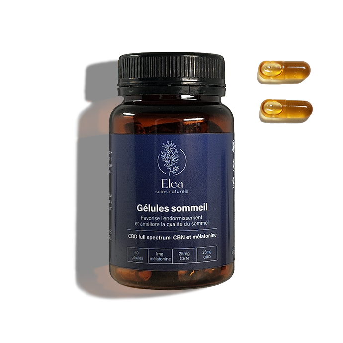 Gélule CBD sommeil ELEA – nuits paisibles, endormissement naturel