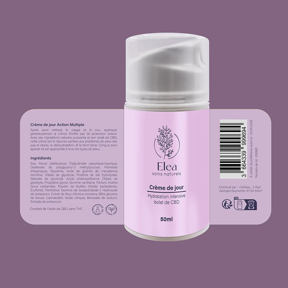 Crème de jour actions multiples ELEA – hydratation, éclat et protection