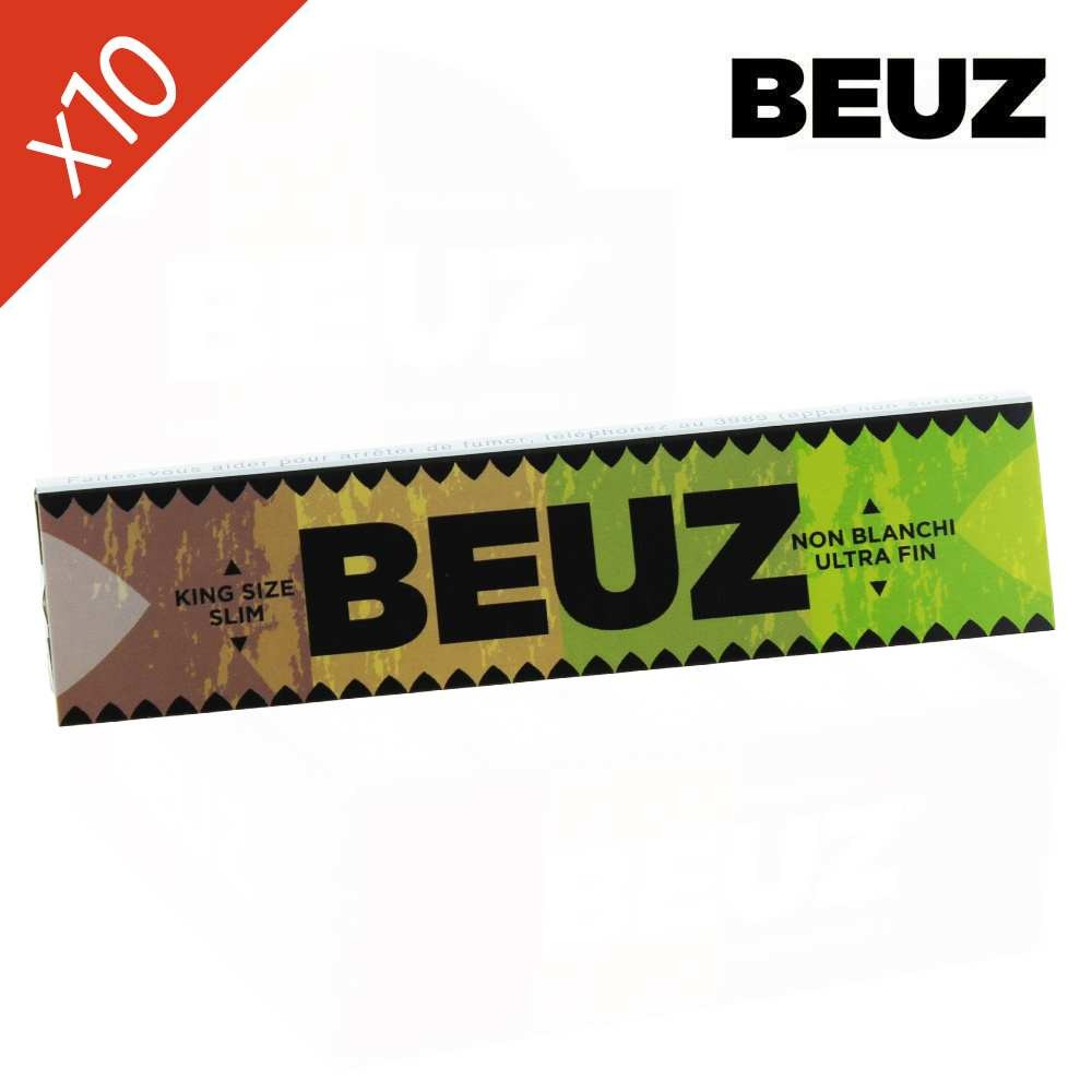 Lot de 10 carnets BEUZ slim brown – papier naturel économique