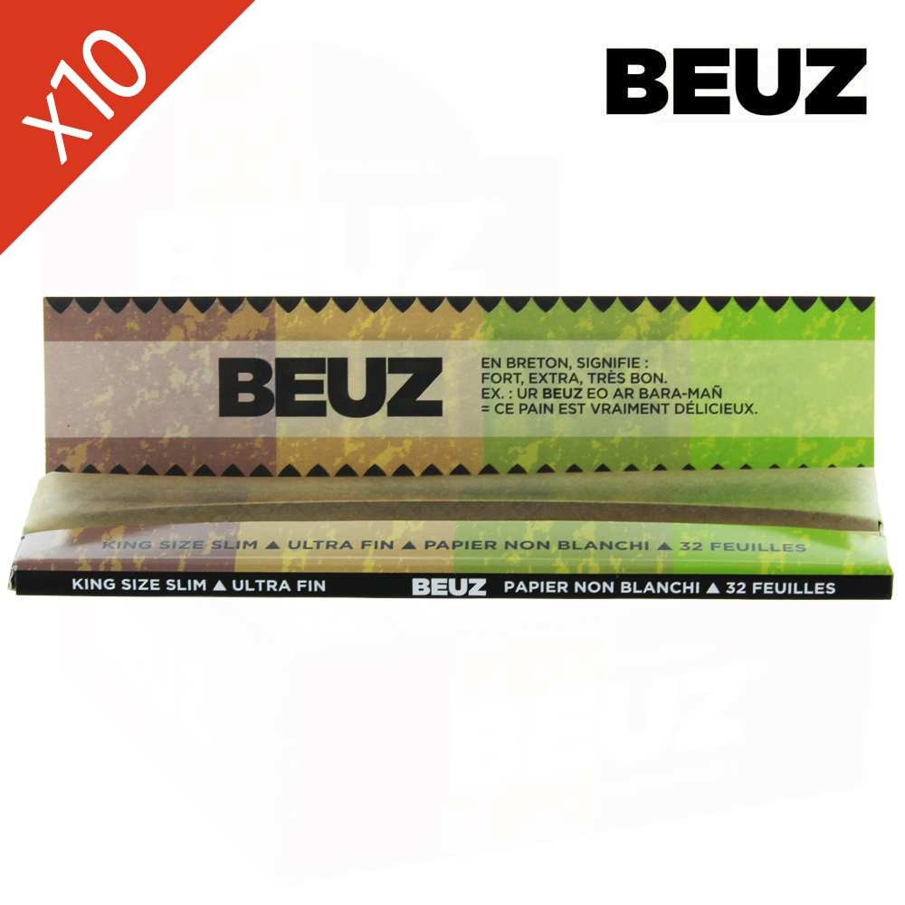 Lot de 10 carnets BEUZ slim brown – papier naturel économique