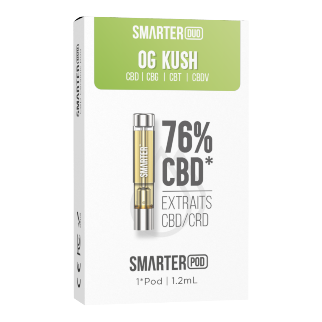Pod CBD Smarter Duo 76% CRD – effet rapide, format discret