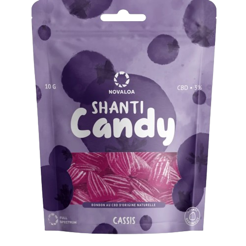 Bonbons CBD Cassis Artisanal – Relaxation Gourmande NOVALOA