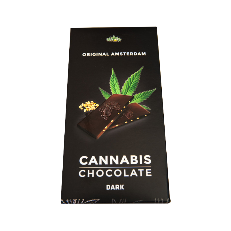 Chocolat Noir Graines de Chanvre 70% – Sans THC, UE