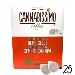 Café aux graines de chanvre Cannabissimo – Capsules, Grains et Moulu