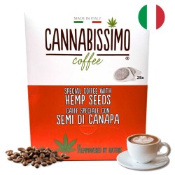 Café aux graines de chanvre Cannabissimo – Capsules, Grains et Moulu