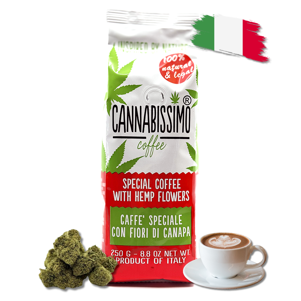 Café Cannabissimo – Café Italien & Fleurs de Chanvre CBD