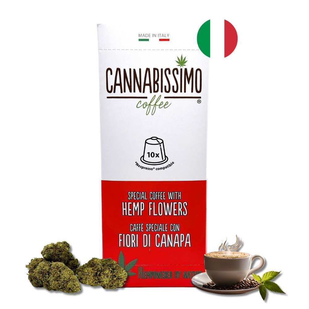 Café Cannabissimo – Café Italien & Fleurs de Chanvre CBD