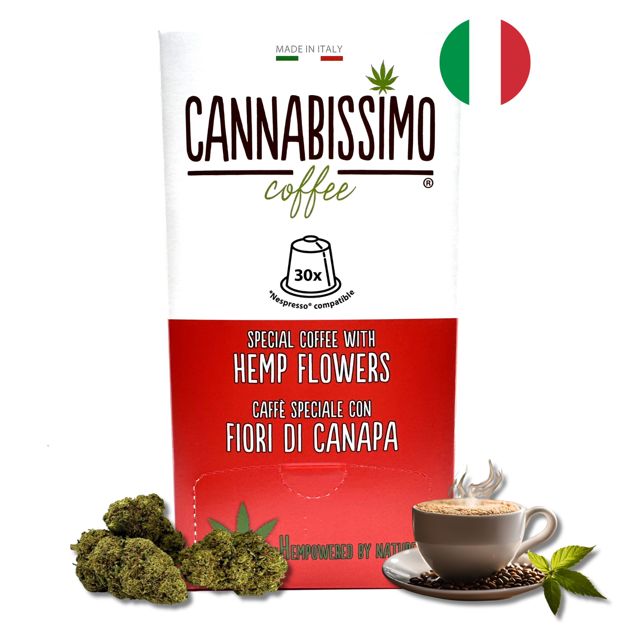 Café Cannabissimo – Café Italien & Fleurs de Chanvre CBD