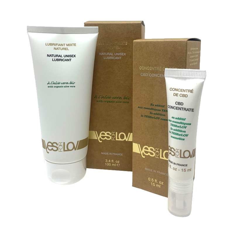 Gel Intime Aloe Vera Bio & Concentré CBD YESforLOV – Plaisir et Hydratation