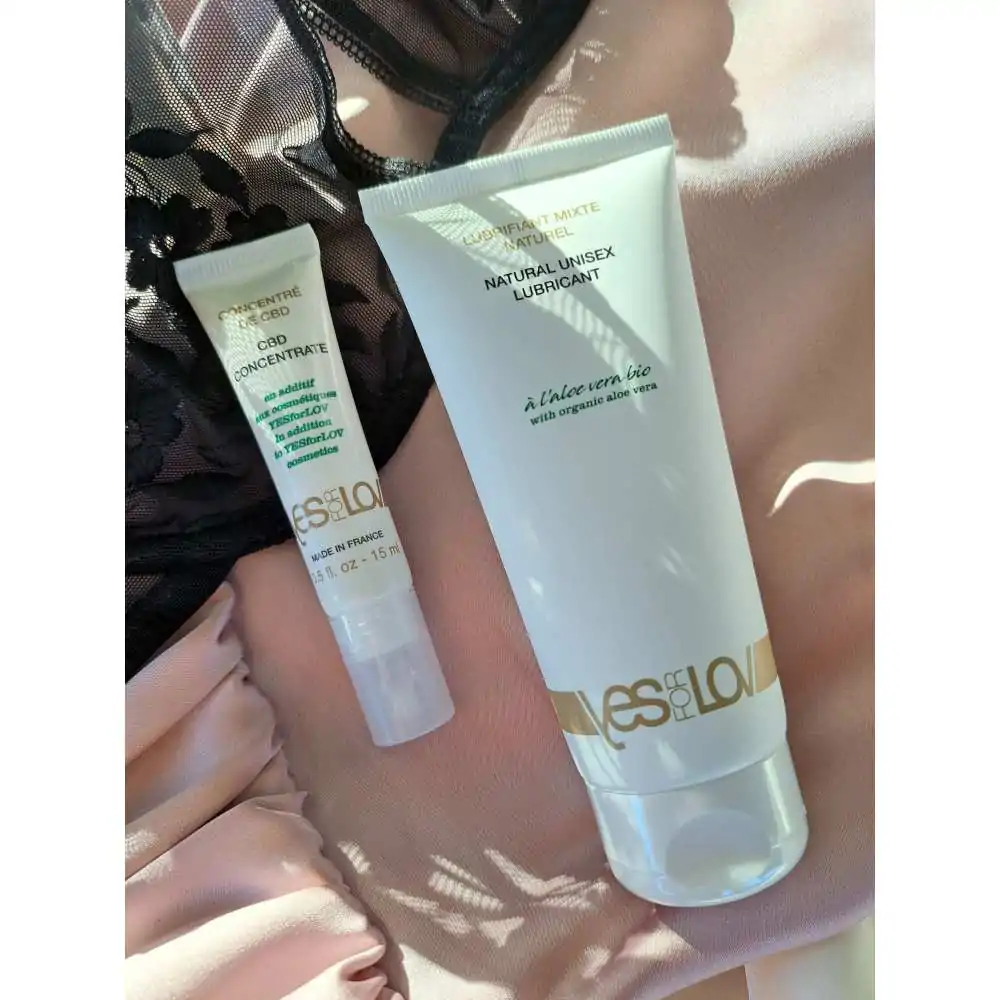 Gel Intime Aloe Vera Bio & Concentré CBD YESforLOV – Plaisir et Hydratation