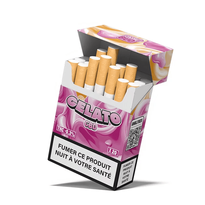 Cigarettes CBD Gelato CocoriBud – 10% CBD, Sans Tabac