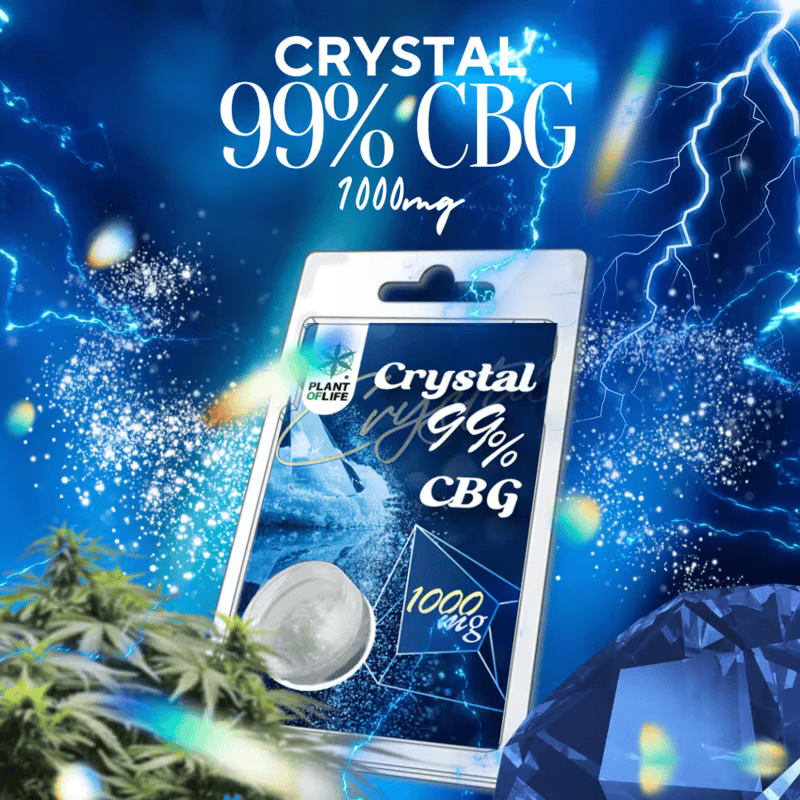 Cristaux CBG 99% – Extrait pur et concentré