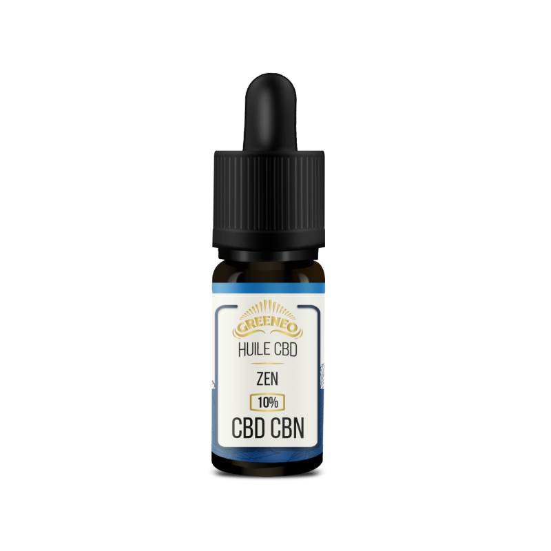 Huile CBD & CBN 10% Zen – Relaxation & Bien-être | GREENEO