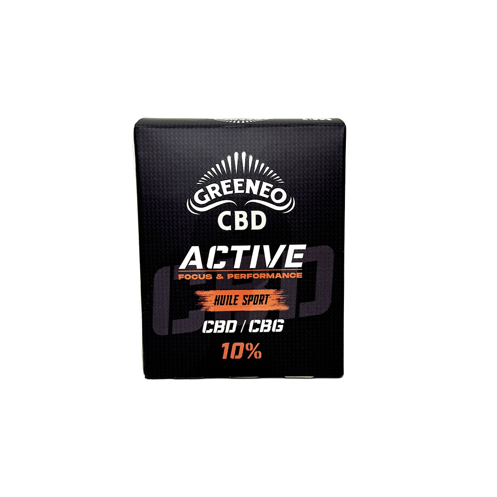 Huile Sport CBD+CBG 10% - Récupération & Bien-être
