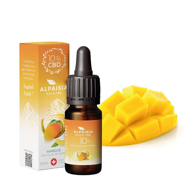 Huile CBD 10% Mangue Broad Spectrum – Relaxation naturelle