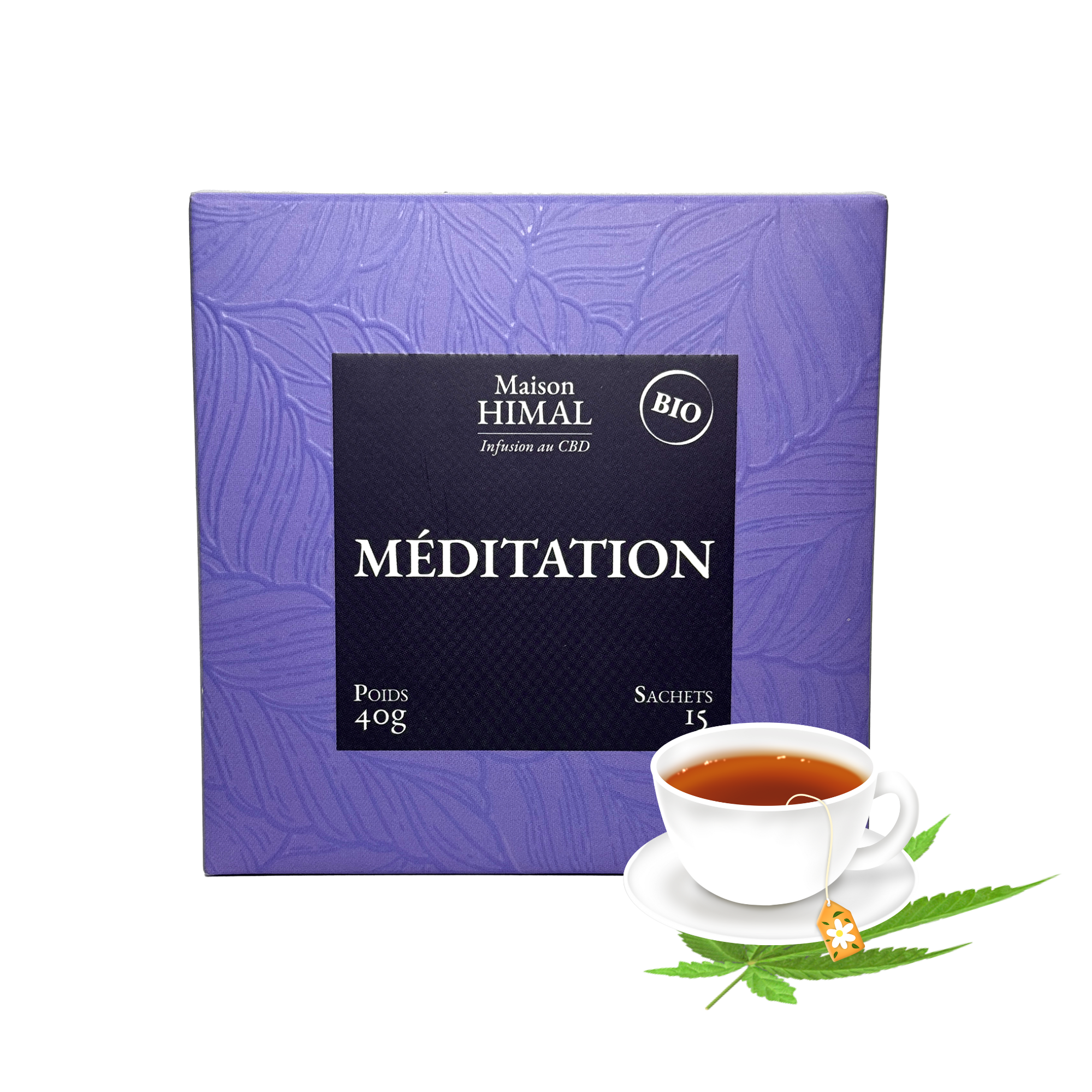 Tisane CBD Bio Méditation – Relaxation & Bien-être
