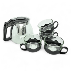 Set d’infusion 5 pièces avec théière et tasses – moment convivial