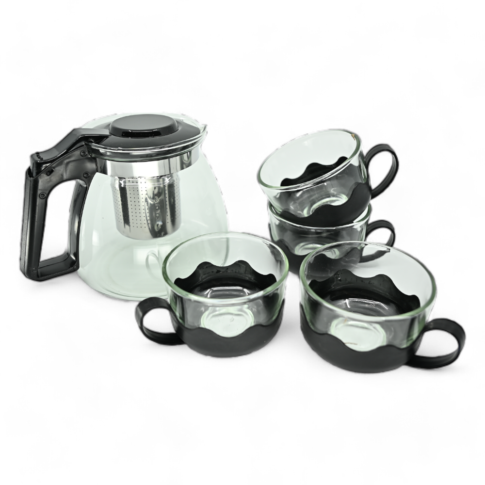 Set d’infusion 5 pièces avec théière et tasses – moment convivial