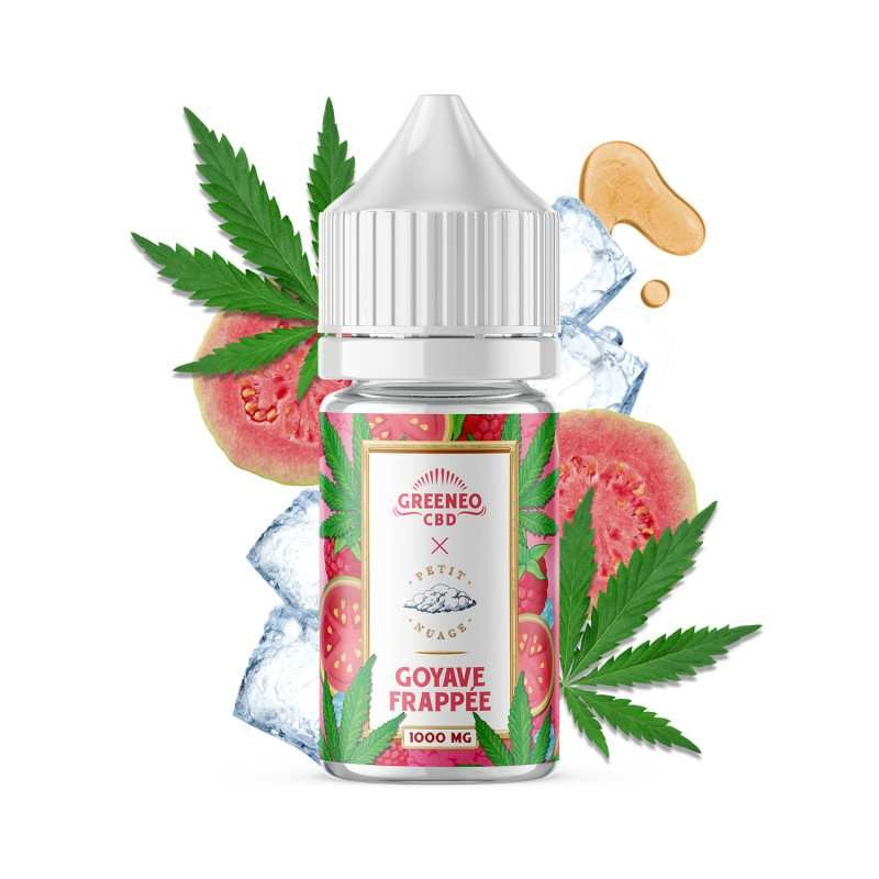 E-liquide CBD goyave frappée Greeneo – fraîcheur relax et détente