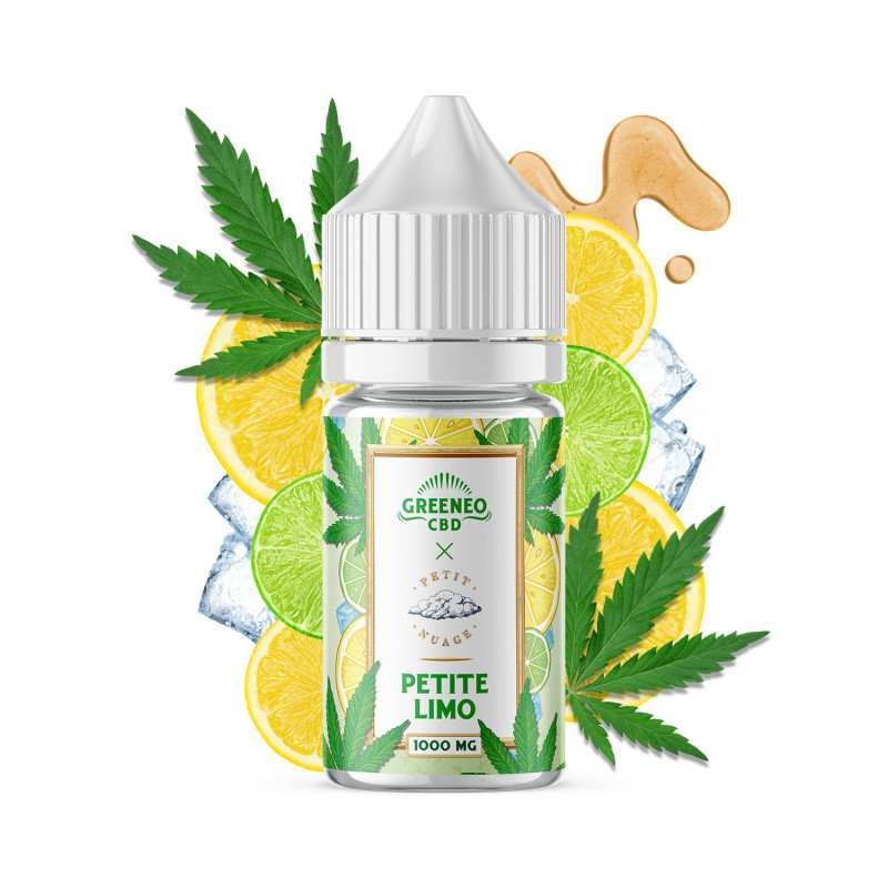E-liquide CBD Petite Limo Greeneo – fraîcheur citron relaxante sans nicotine