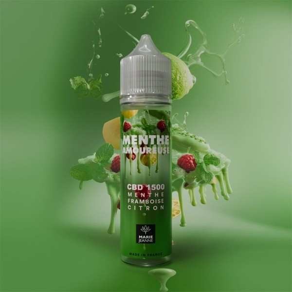 E-liquide CBD Marie Jeanne menthe framboise citron – détente intense