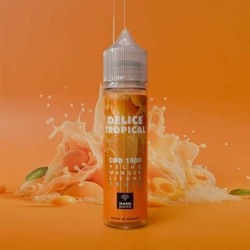 E-liquide CBD tropical 50ml – détente fruitée pêche mangue litchi